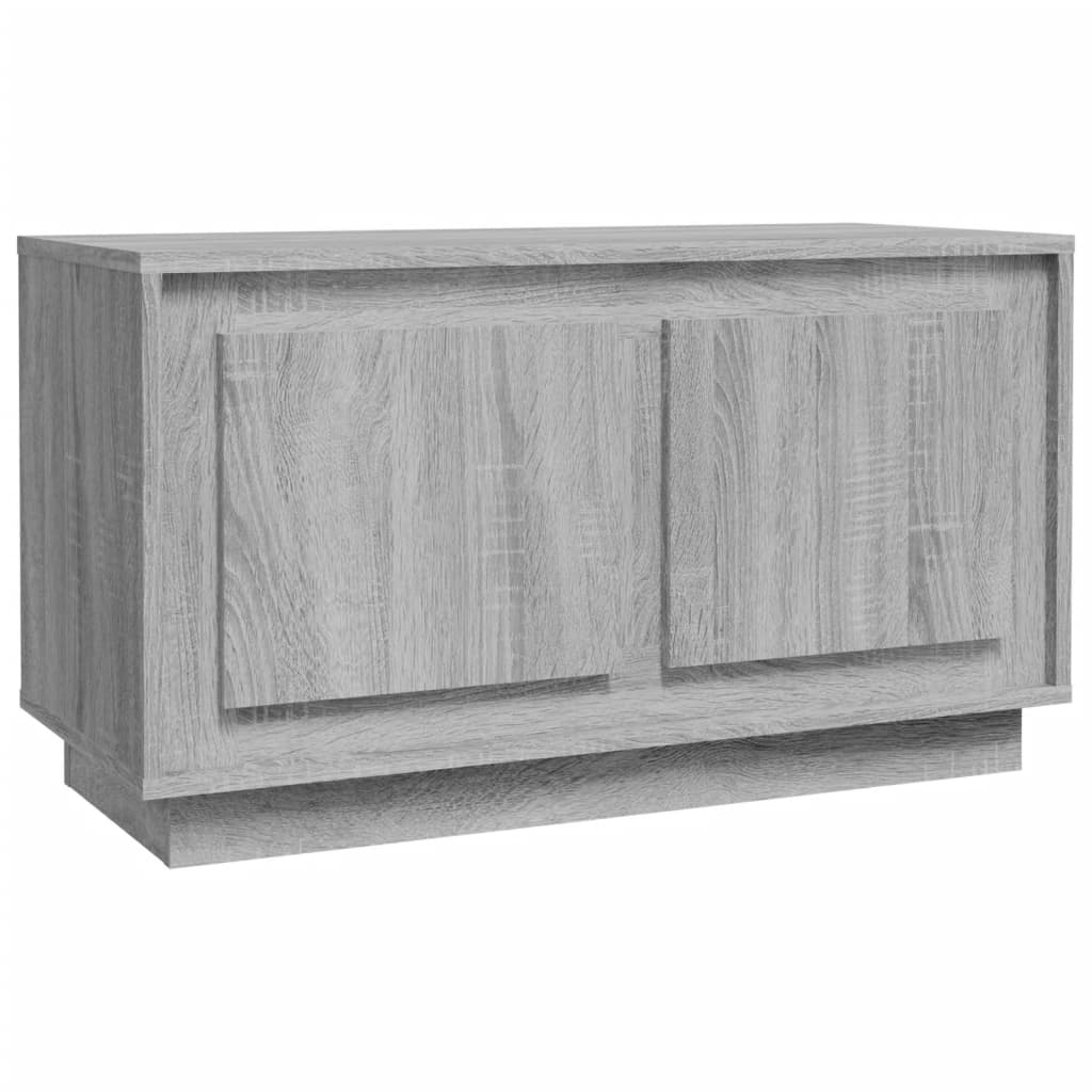 vidaXL Mobile Porta TV Grigio Sonoma 80x35x45 cm in Legno Multistrato