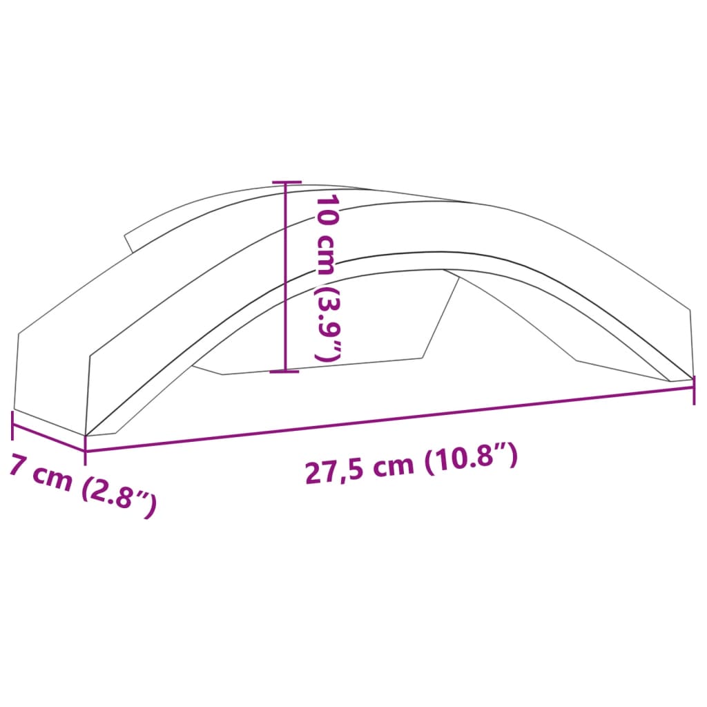 vidaXL Applique per Esterni con LED 2 pz Bianche Alluminio Pressofuso