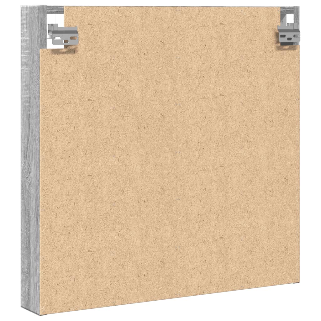 vidaXL Armadietto Vetrina Grigio Sonoma 60x8,5x58 cm Legno Multistrato