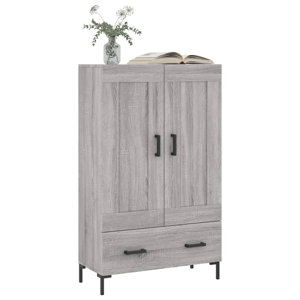 vidaXL Credenza Grigio Sonoma 69,5x31x115 cm in Legno Multistrato