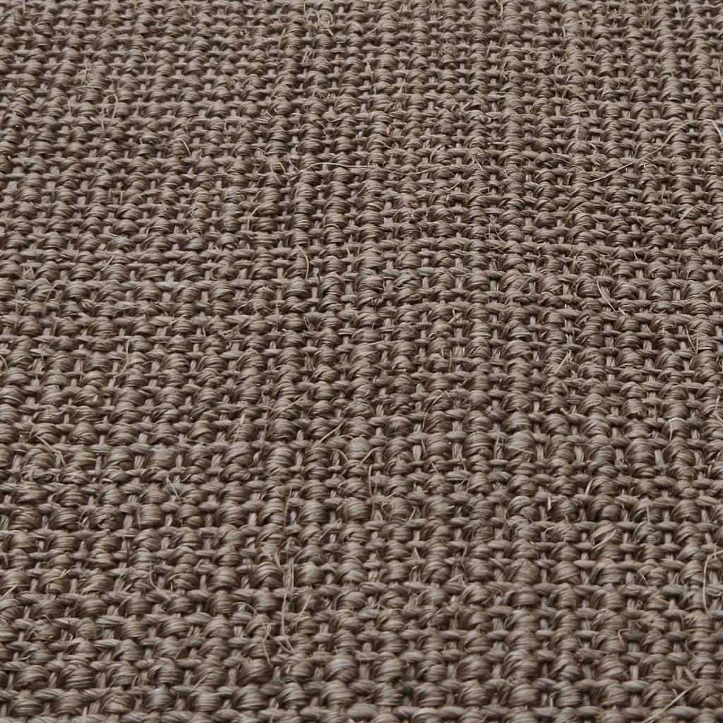 vidaXL Tappeto in Sisal Naturale 80x300 cm Marrone