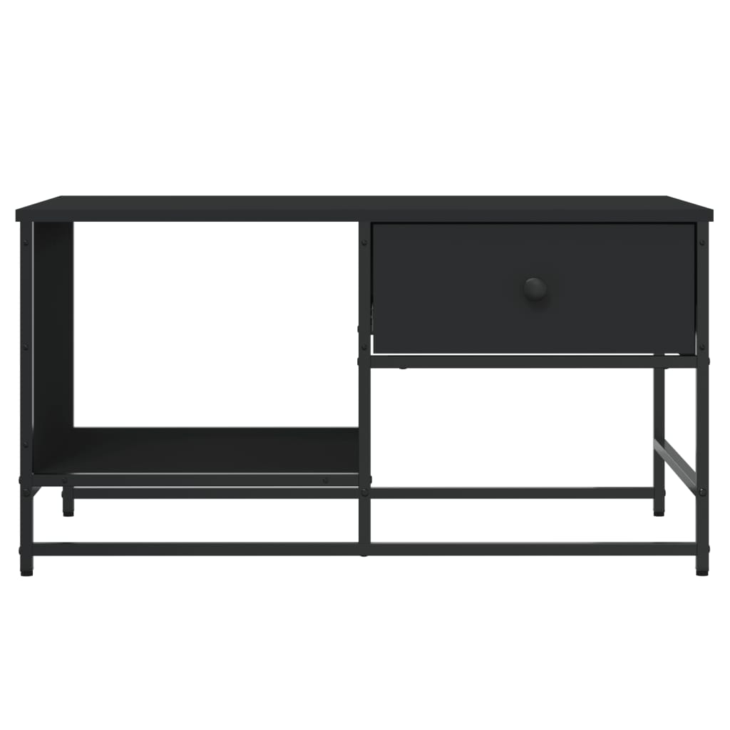 vidaXL Tavolino da Salotto Nero 85,5x51x45 cm in Legno Multistrato