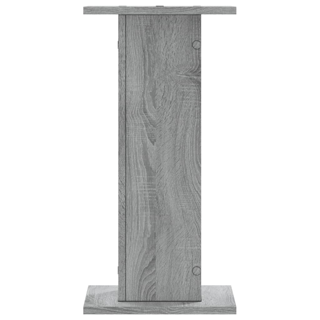 vidaXL Supporti per Piante 2 pz Grigio Sonoma 30x30x60cm in Truciolato