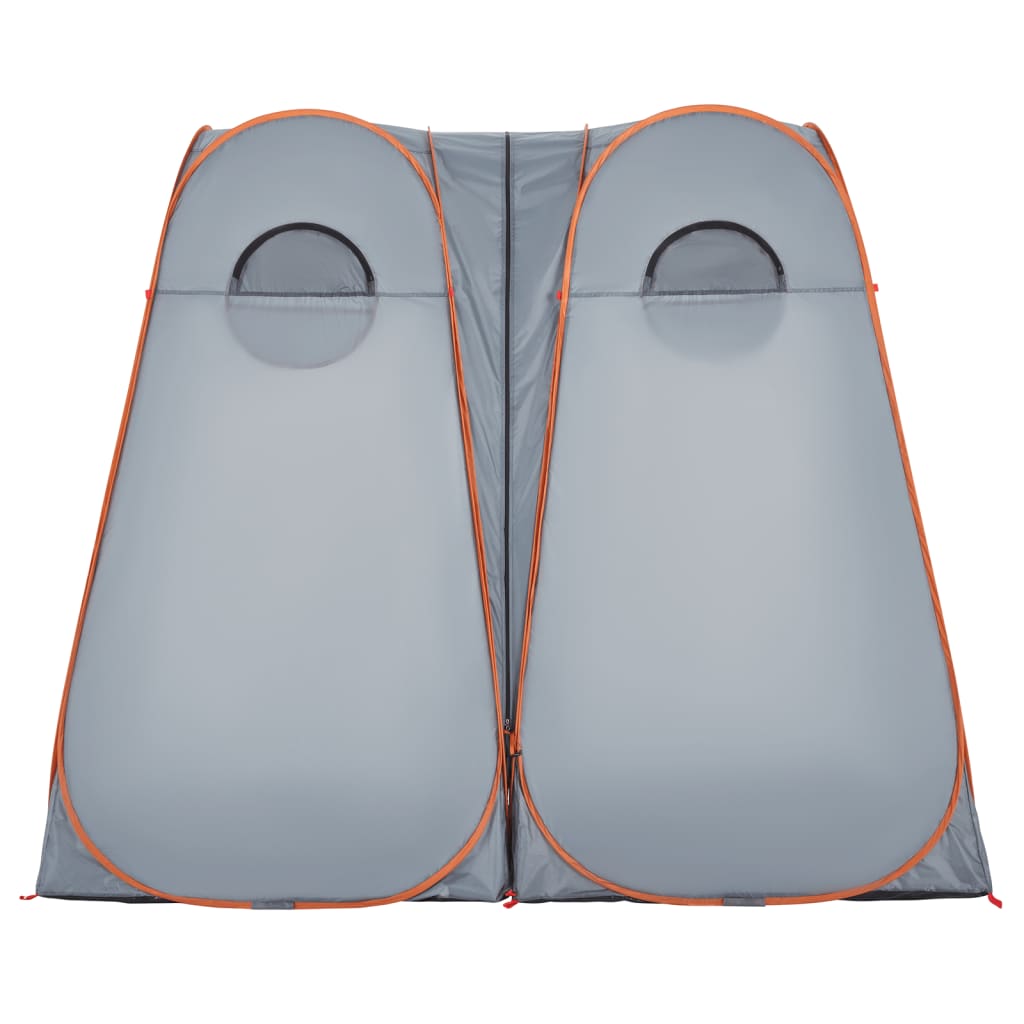 vidaXL Tenda Privacy Pop-Up Grigio e Arancione Impermeabile