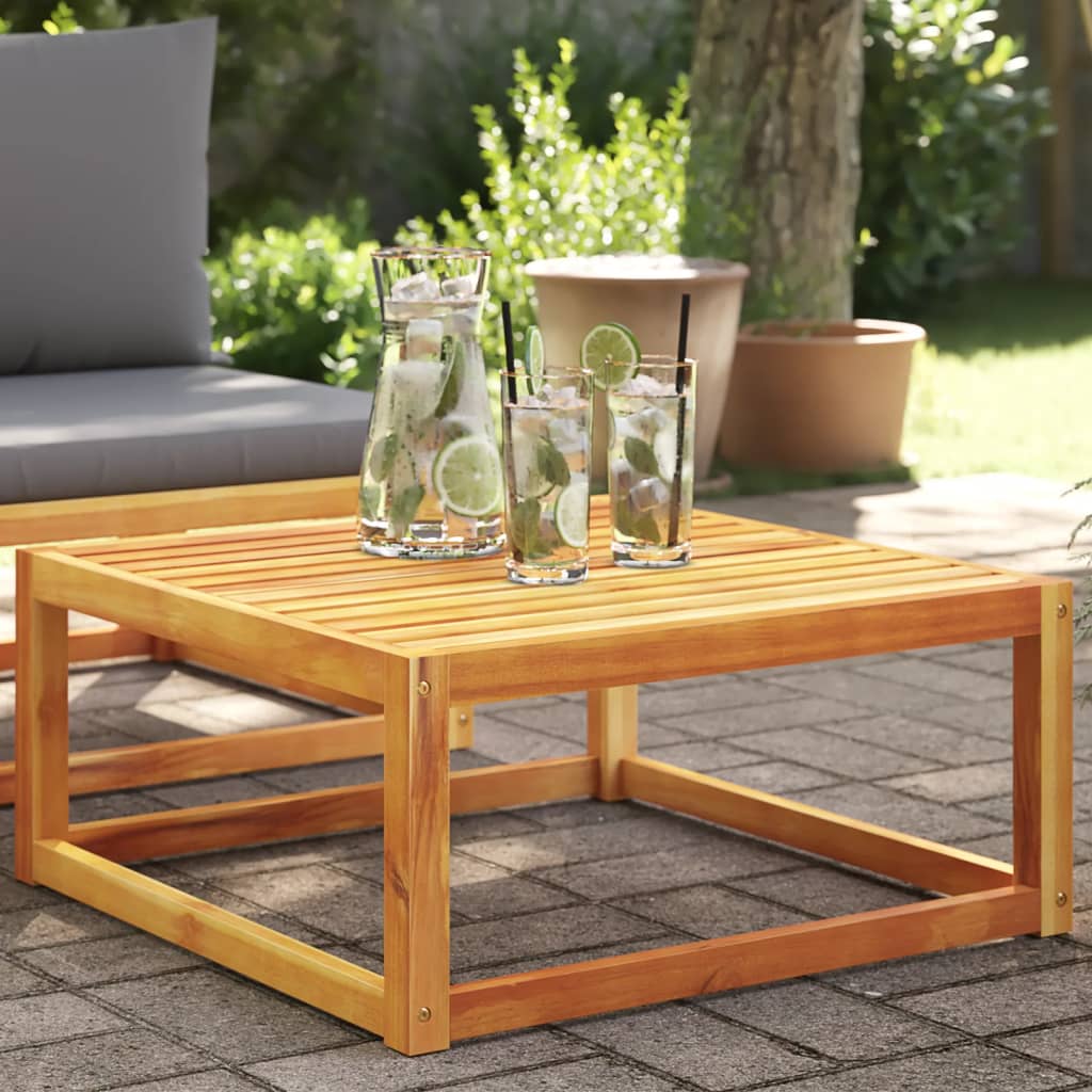 vidaXL Tavolo da Giardino 65x65x29 cm in Legno Massello di Acacia