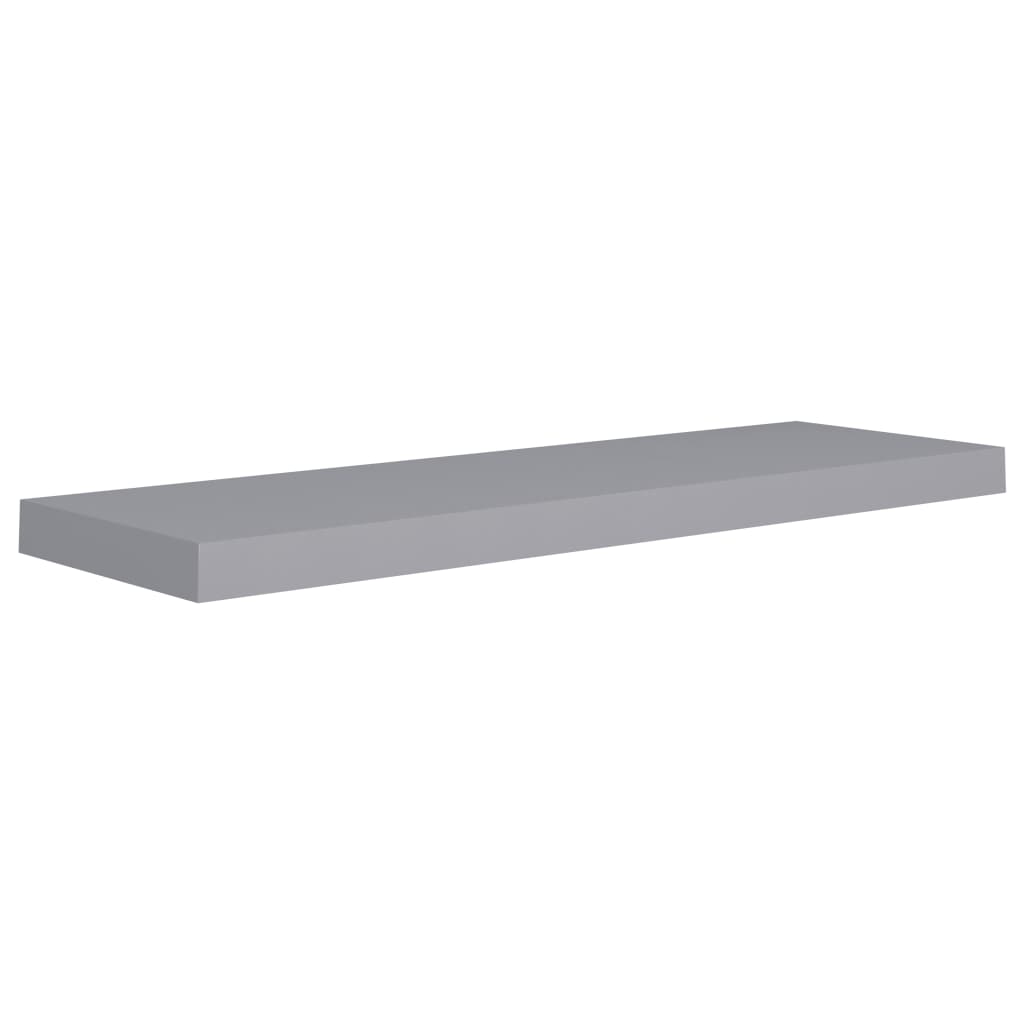 vidaXL Scaffale a Parete Grigio 80x23,5x3,8 cm in MDF