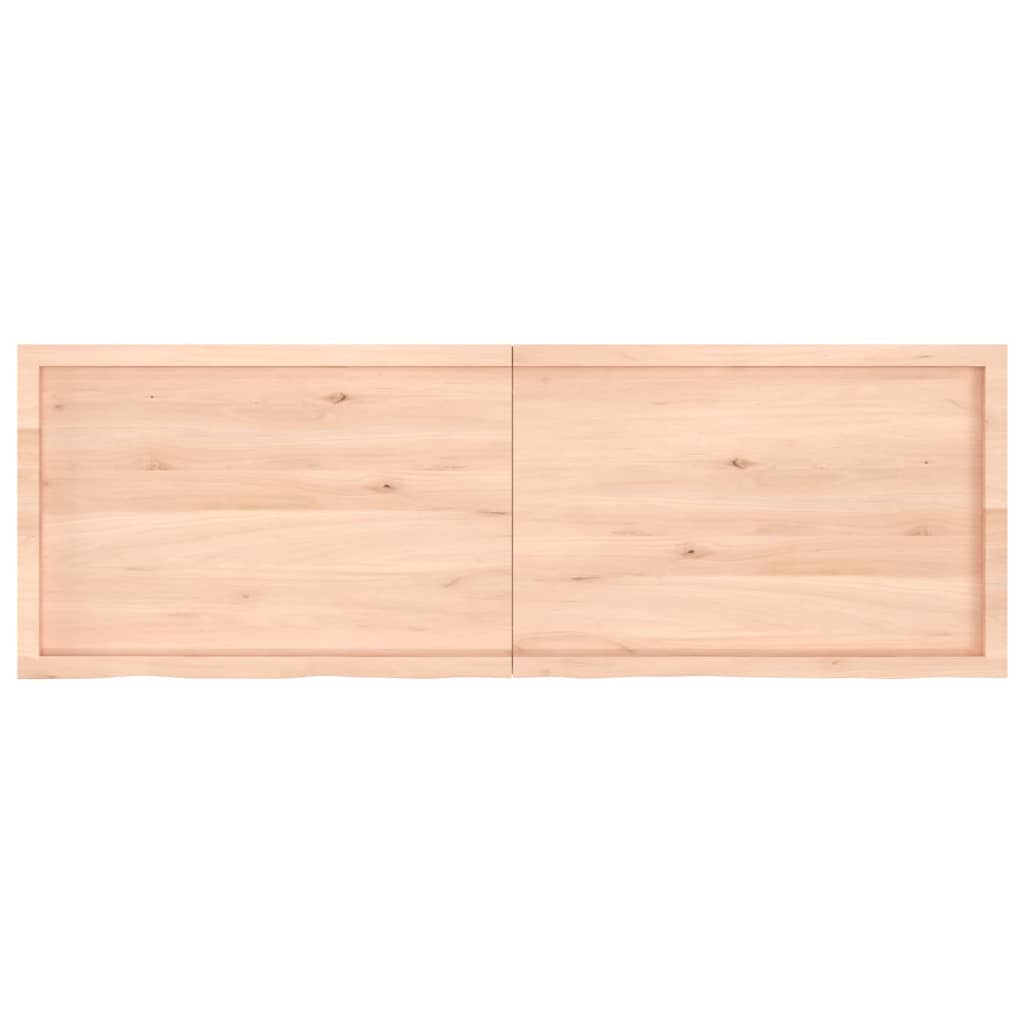 vidaXL Piano Bagno 180x60x(2-4) cm in Legno Massello Non Trattato