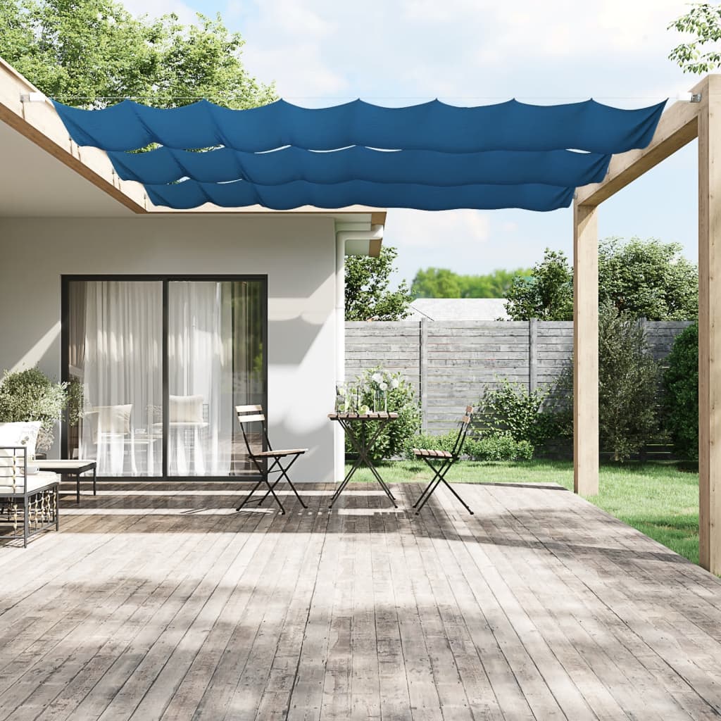 vidaXL Paravento Verticale Blu 100x420 cm in Tessuto Oxford