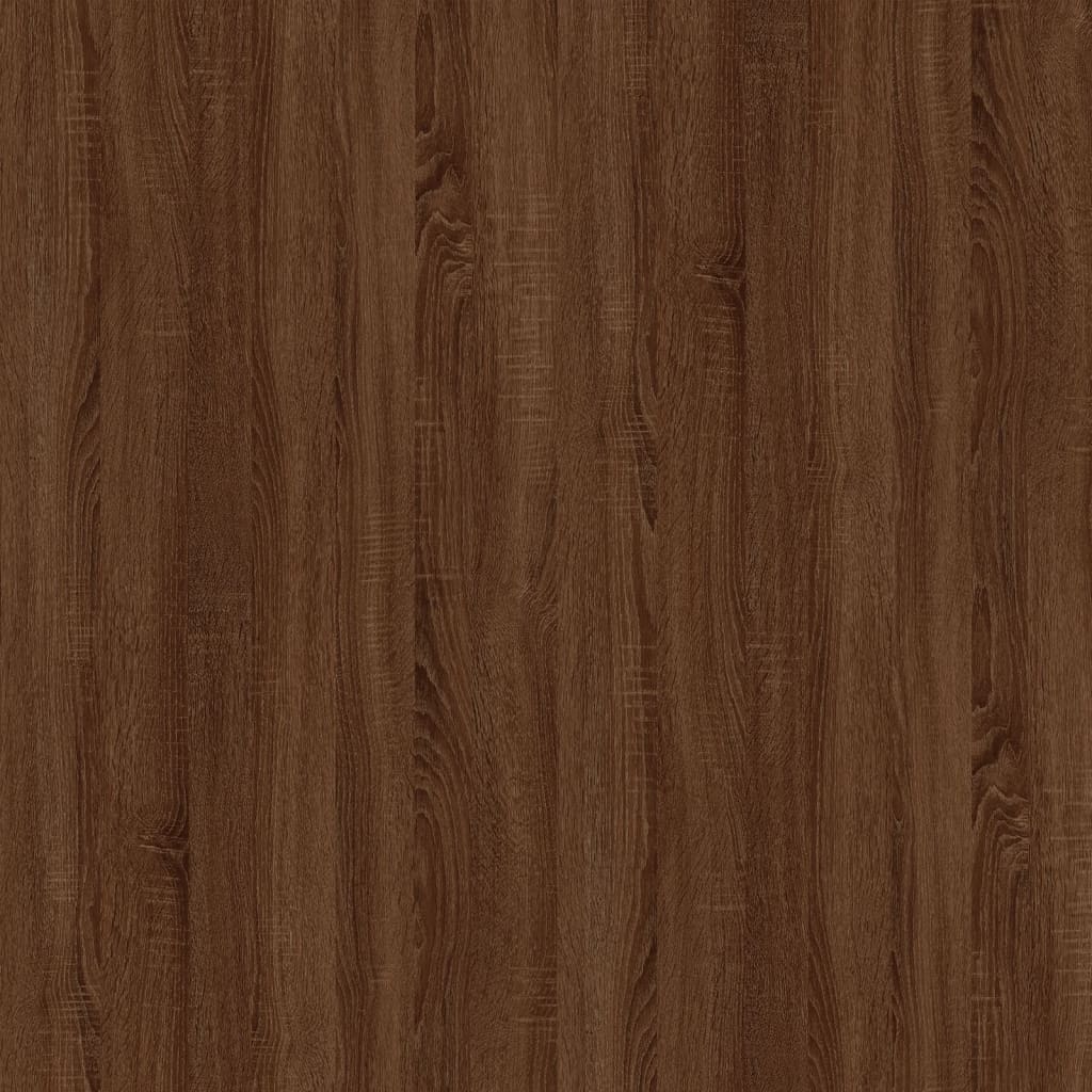 vidaXL Tavolino Rovere Marrone 100x45x45 cm Legno Multistrato e Ferro