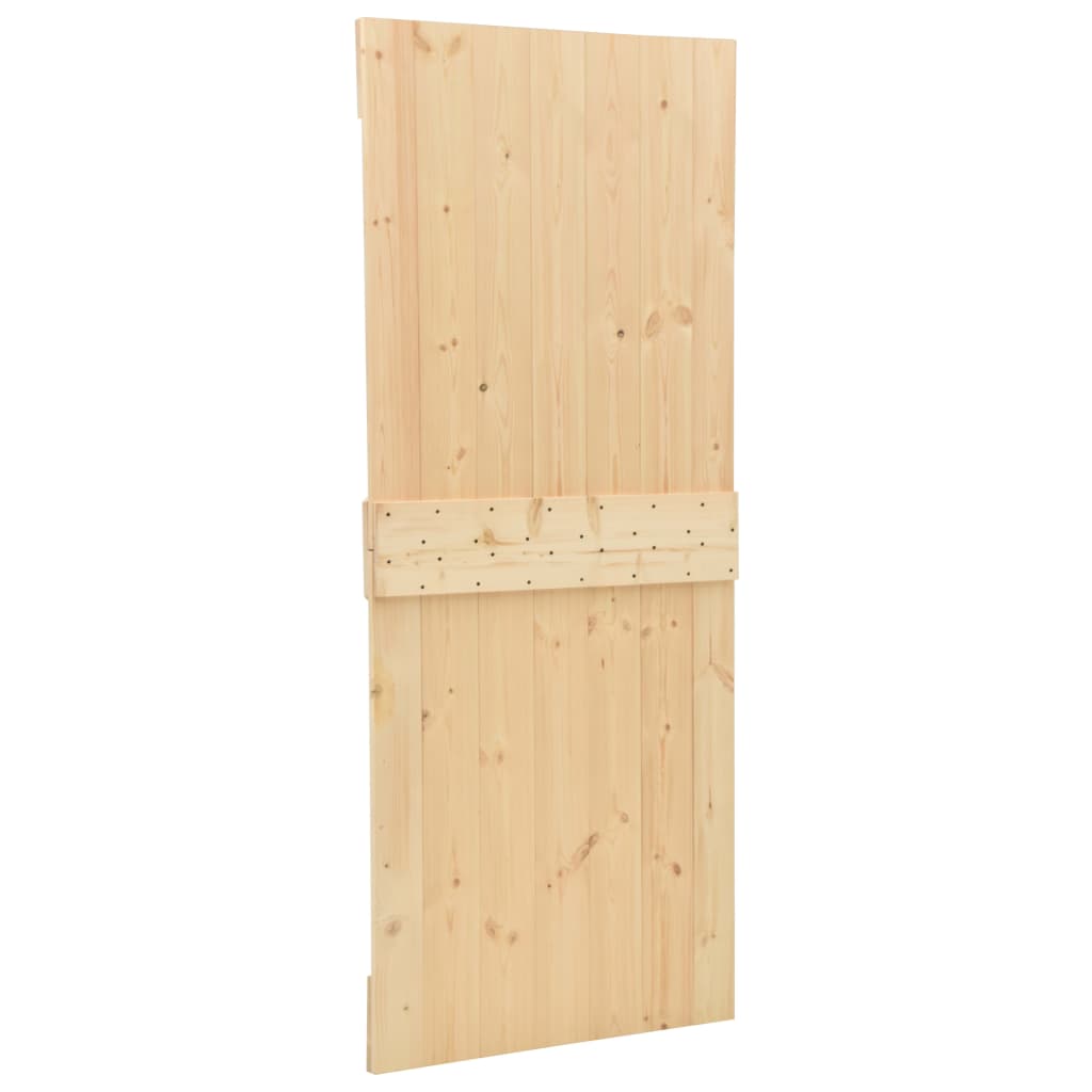 vidaXL Porta Scorrevole con Set Hardware 100x210 cm in Legno di Pino