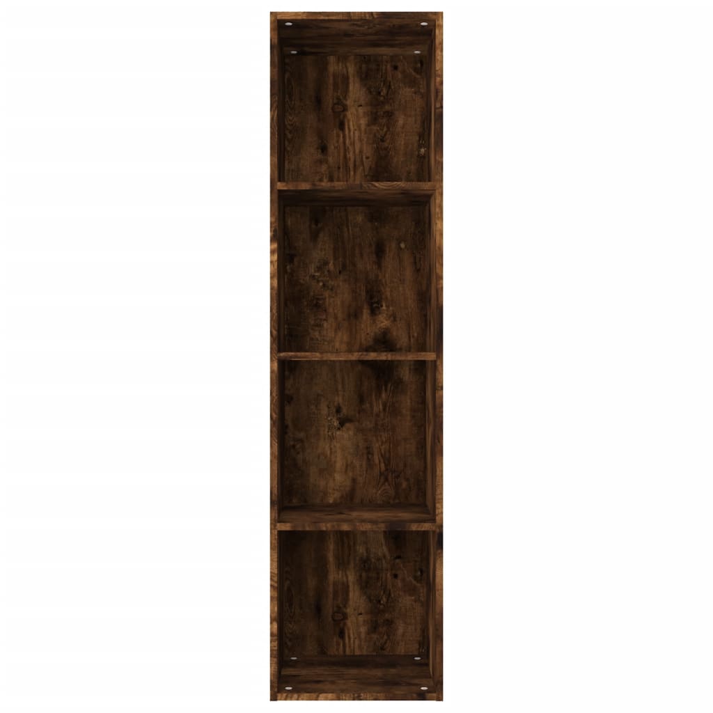 vidaXL Libreria/Mobile TV Rovere Fumo 36x30x143cm in Legno Multistrato