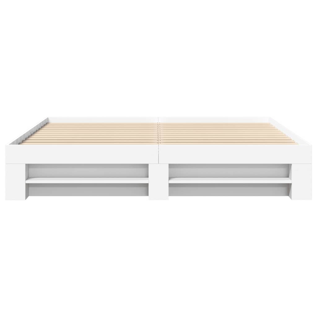 vidaXL Giroletto Bianco 200x200 cm in Legno Multistrato