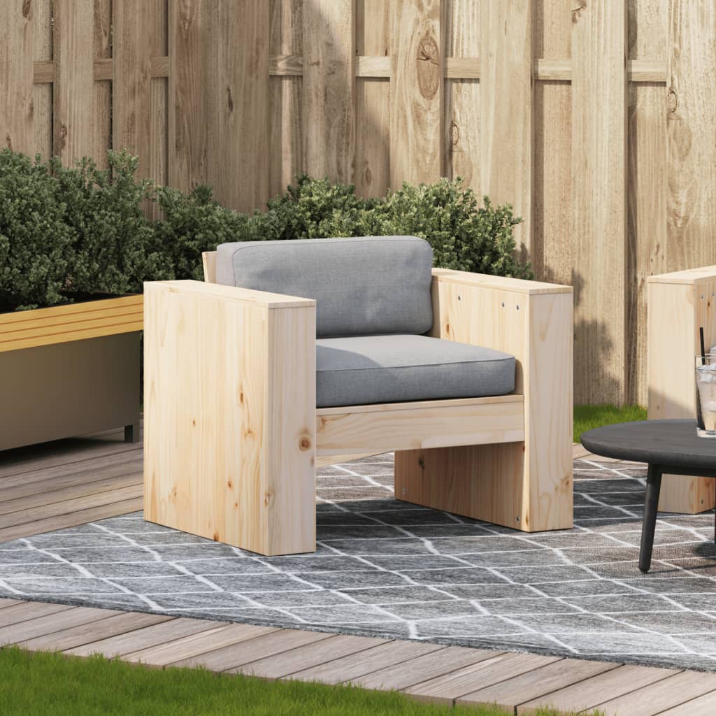 vidaXL Divano da Giardino 79x60x62 cm in Legno Massello di Pino