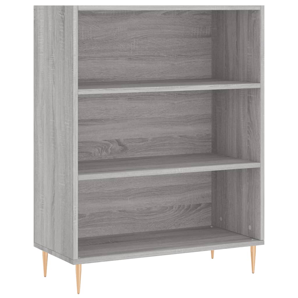 vidaXL Credenza Grigio Sonoma 69,5x34x180 cm in Legno Multistrato