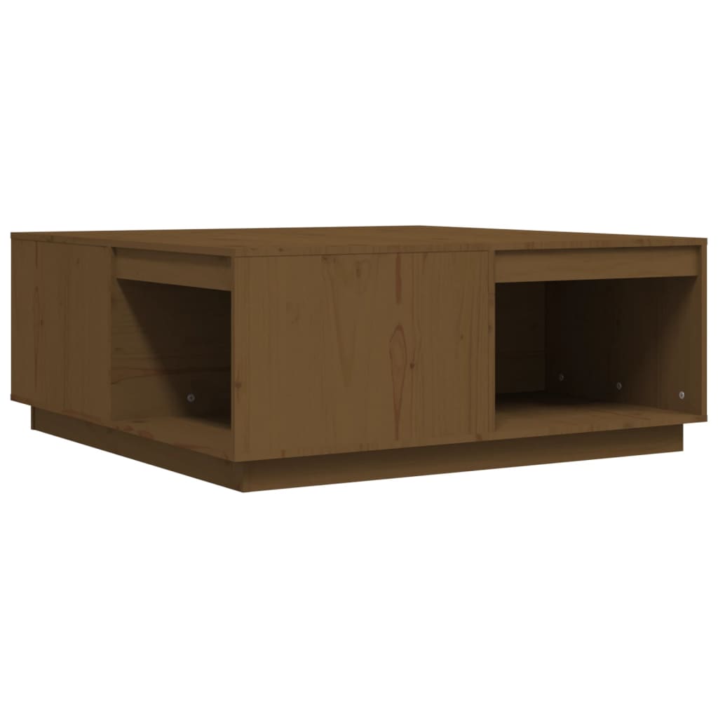 vidaXL Tavolino da Salotto ambra 100x101x40,5cm Legno Massello di Pino