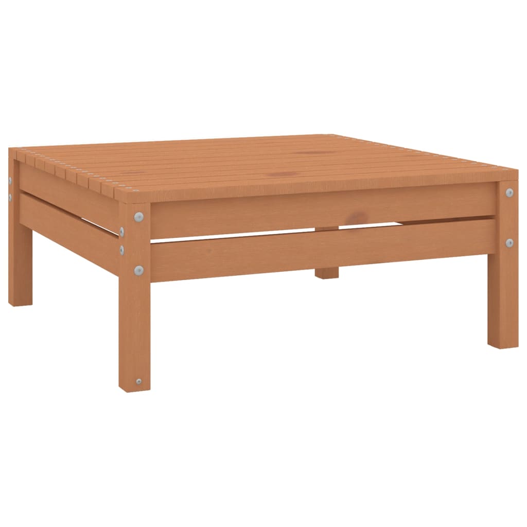 vidaXL Set Salotto da Giardino 11 pz in Legno Massello di Pino ambra