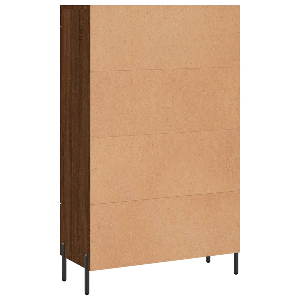 vidaXL Credenza Rovere Marrone 69,5x31x115 cm in Legno Multistrato