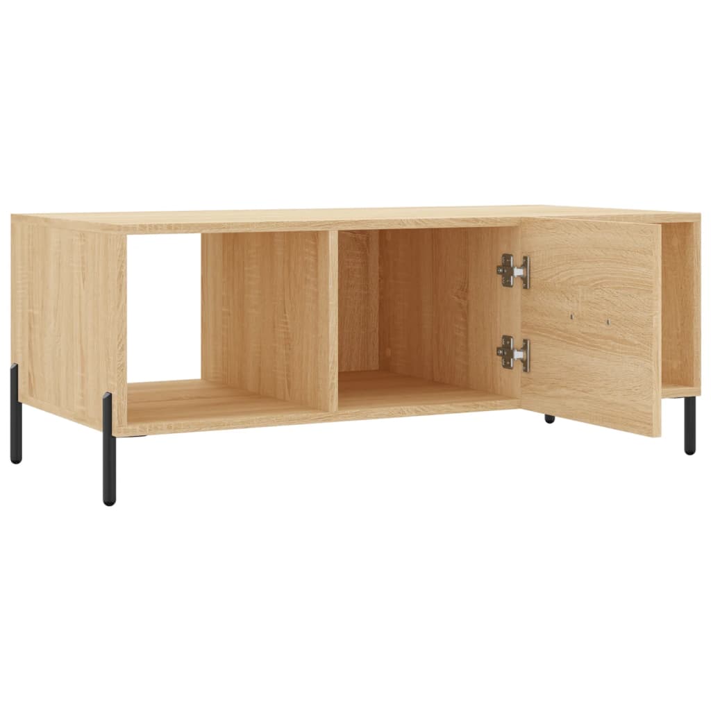 vidaXL Tavolino da Salotto Rovere Sonoma 102x50x40cm Legno Multistrato