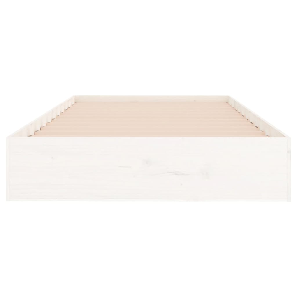 vidaXL Giroletto Bianco in Legno Massello 100x200 cm