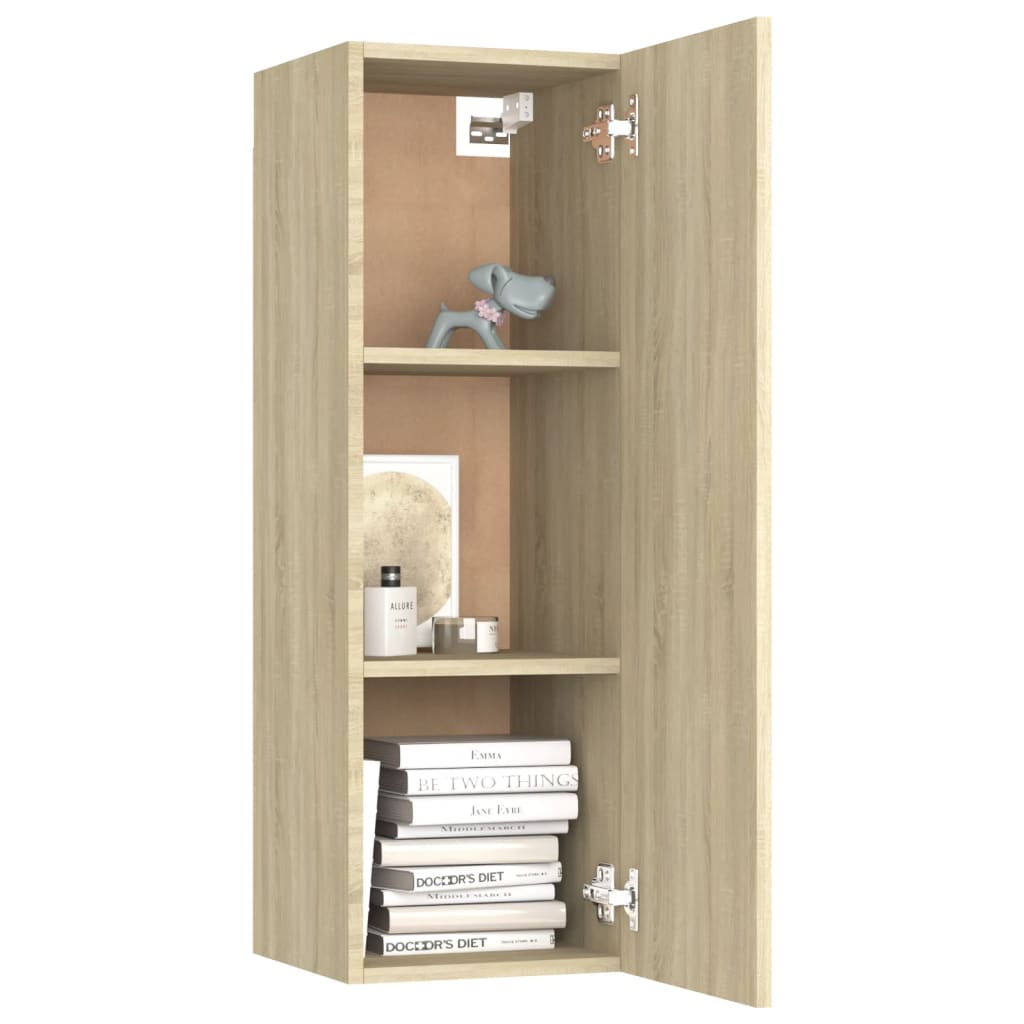 vidaXL Set di Mobili Porta TV 10 pz Rovere Sonoma in Legno Multistrato