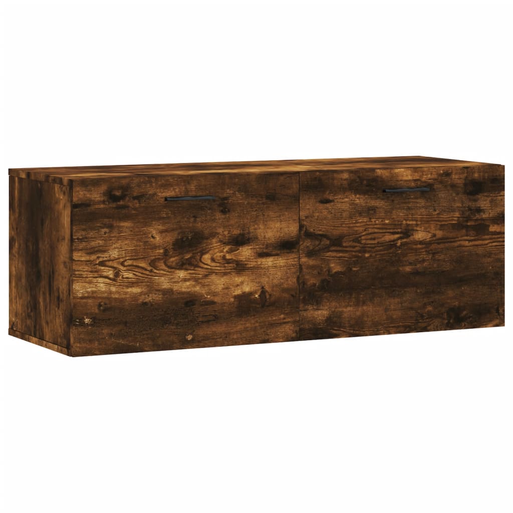 vidaXL Mobile a Parete Rovere Fumo 100x36,5x35 cm in Legno Multistrato