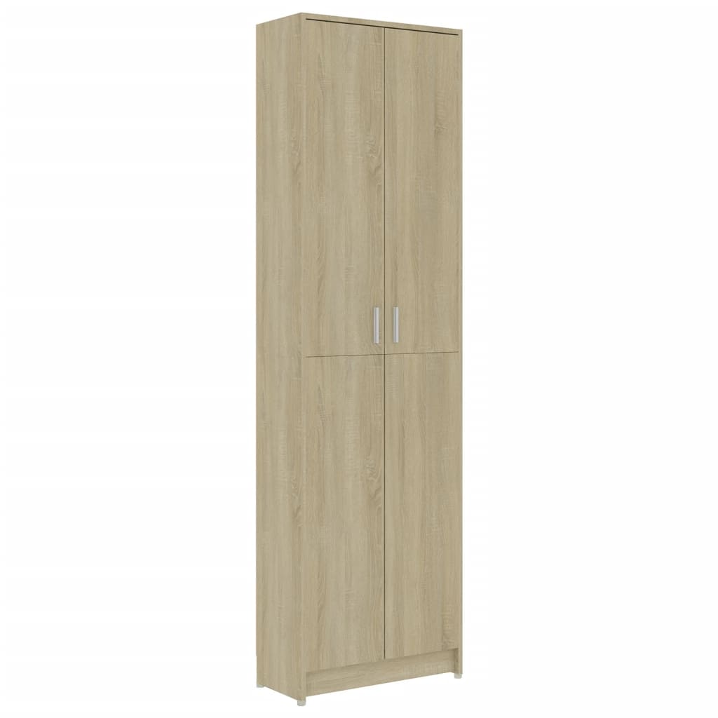 vidaXL Armadio Corridoio Rovere Sonoma 55x25x189 cm Legno Multistrato