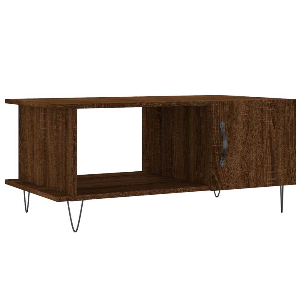 vidaXL Tavolino da Salotto Rovere Marrone 90x50x40cm Legno Multistrato