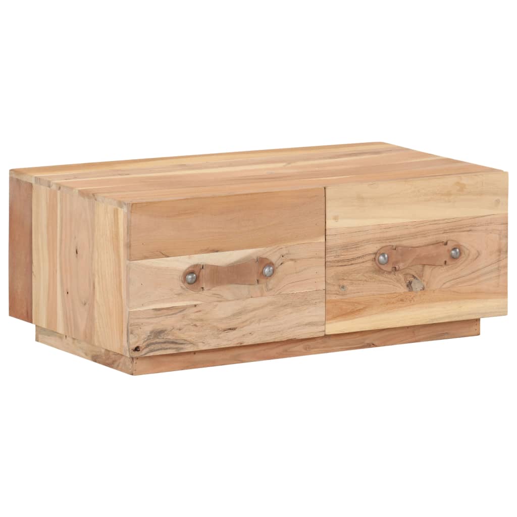 vidaXL Tavolino da Salotto 90x50x35 cm in Legno Massello di Recupero