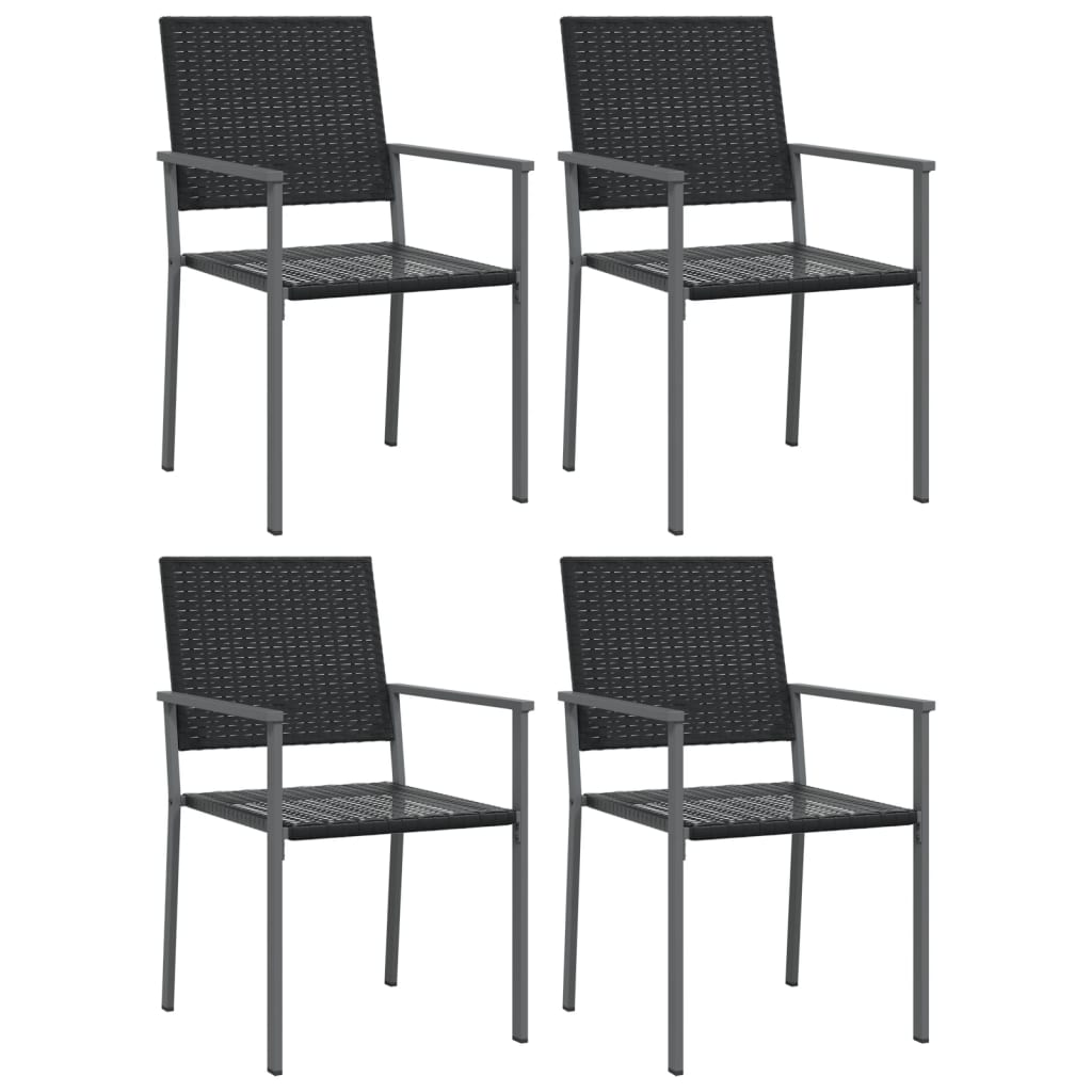 vidaXL Set da Pranzo da Giardino 5 pz in Polyrattan e Acciaio