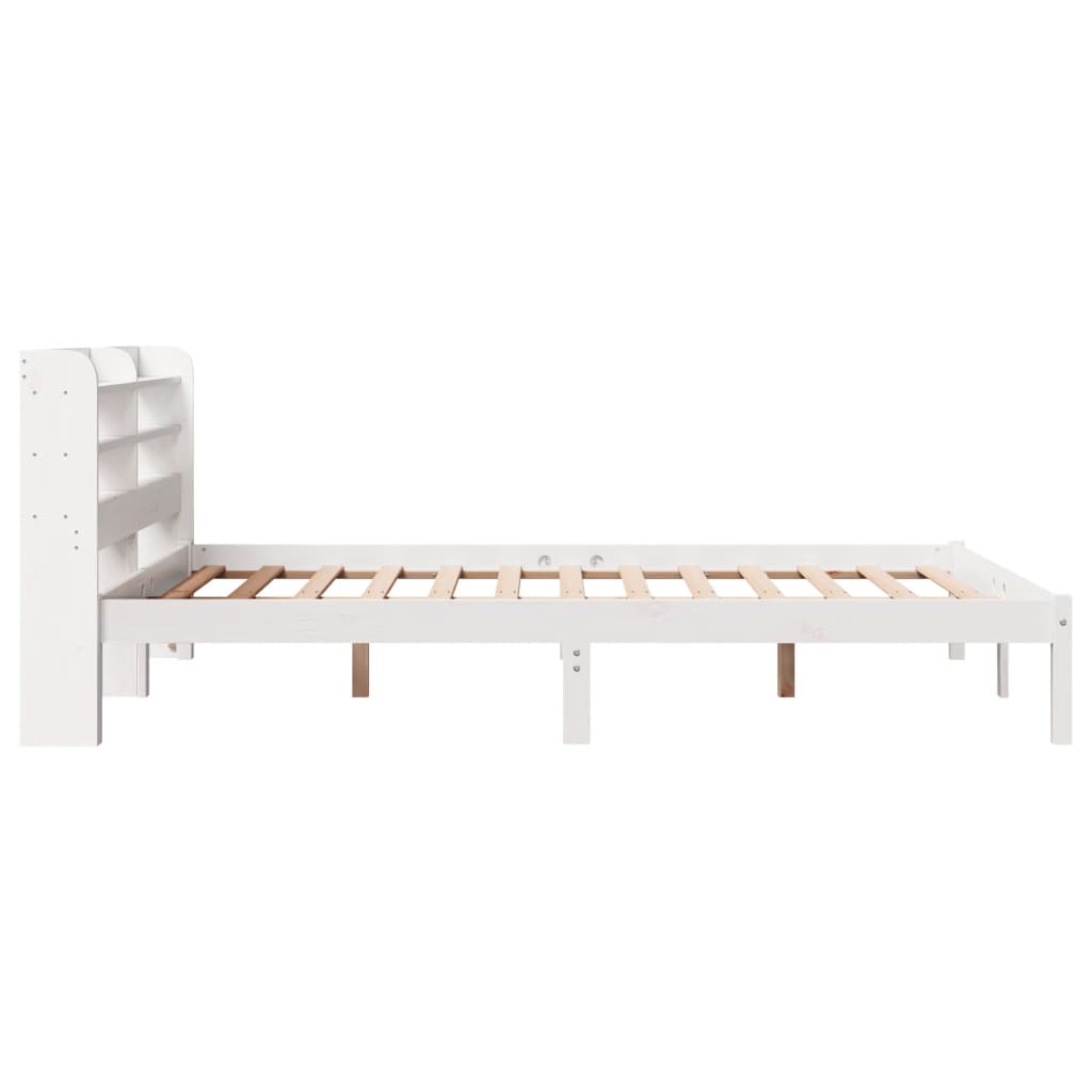 vidaXL Letto senza Materasso Bianco 120x190 cm Legno Massello di Pino