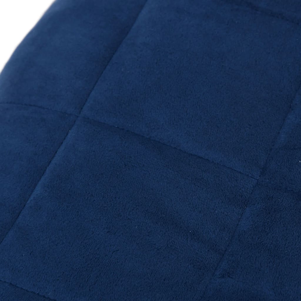 vidaXL Coperta Ponderata Blu 220x240 cm 15 kg Tessuto