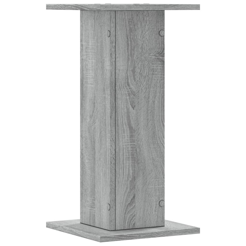 vidaXL Supporti per Piante 2 pz Grigio Sonoma 30x30x60cm in Truciolato