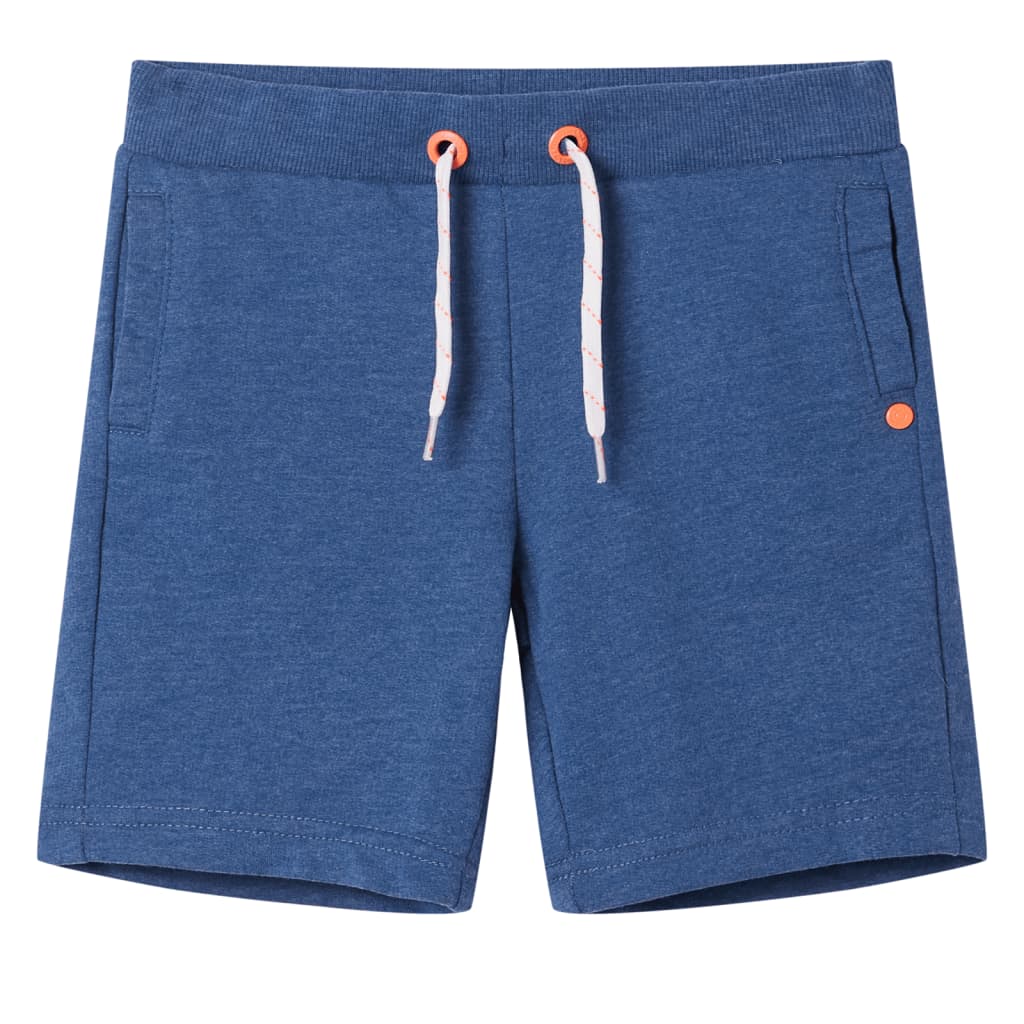 Pantaloncini per Bambini con Coulisse Blu Scuro Mélange 116