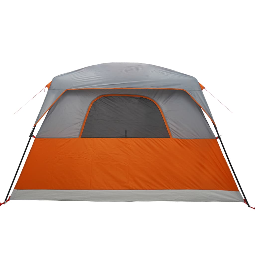 vidaXL Tenda da Campeggio a Cabina 4 Persone Arancione Impermeabile