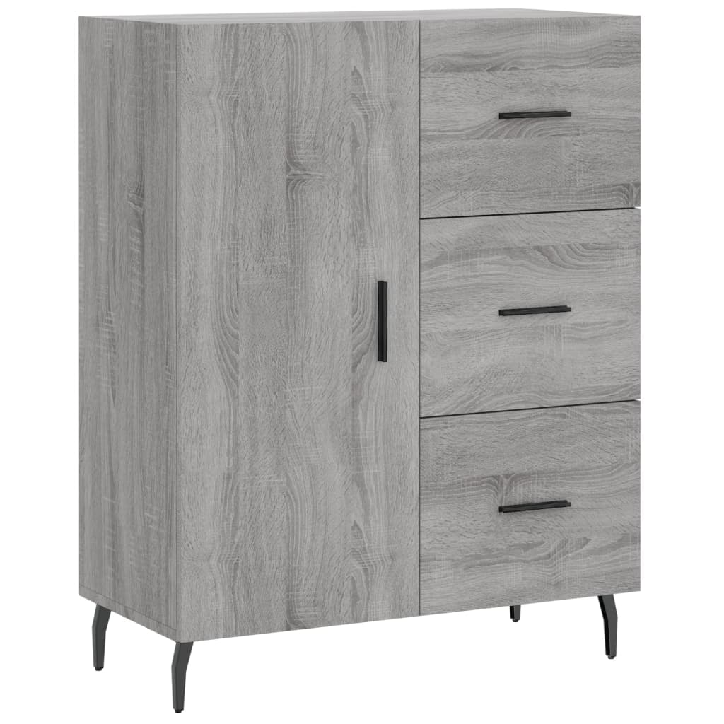 vidaXL Credenza Grigio Sonoma 69,5x34x90 cm in Legno Multistrato